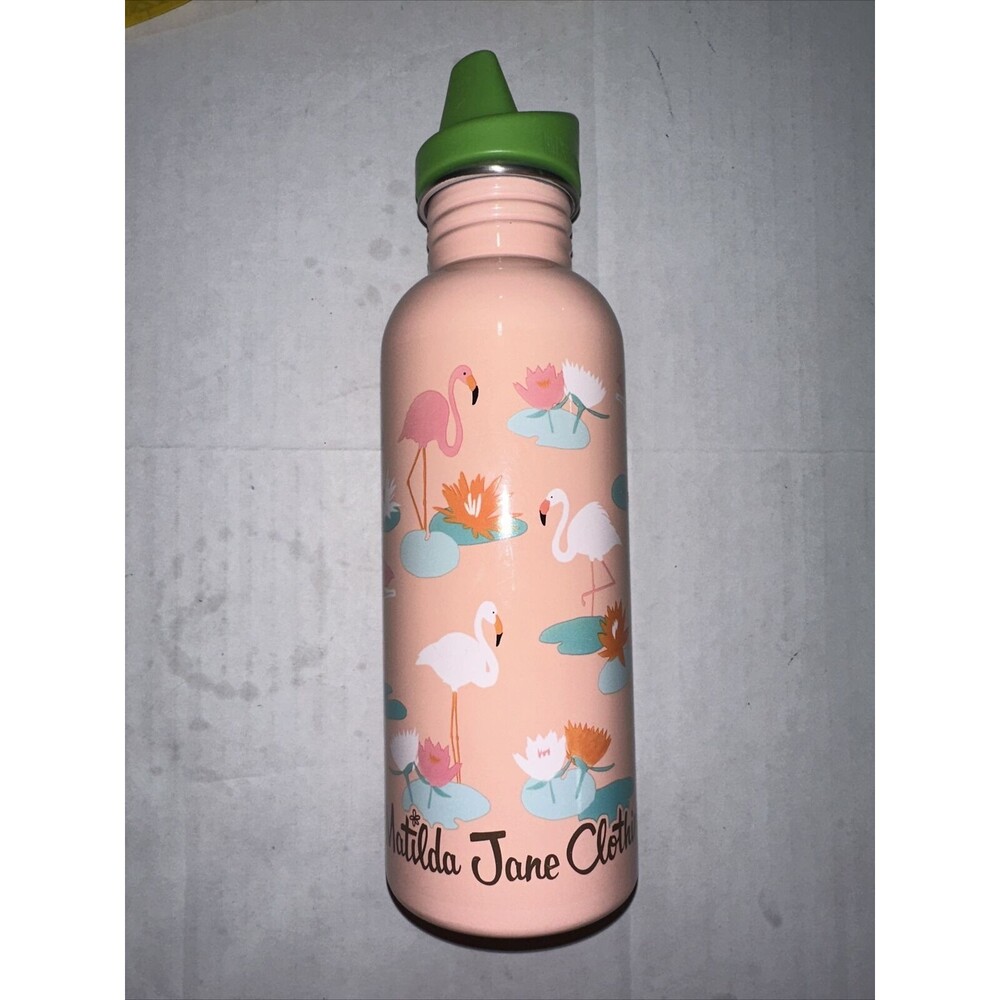 Matilda Jane Once Upon A time Bright Feathers Flamingo Girls Water Bottle Mm72